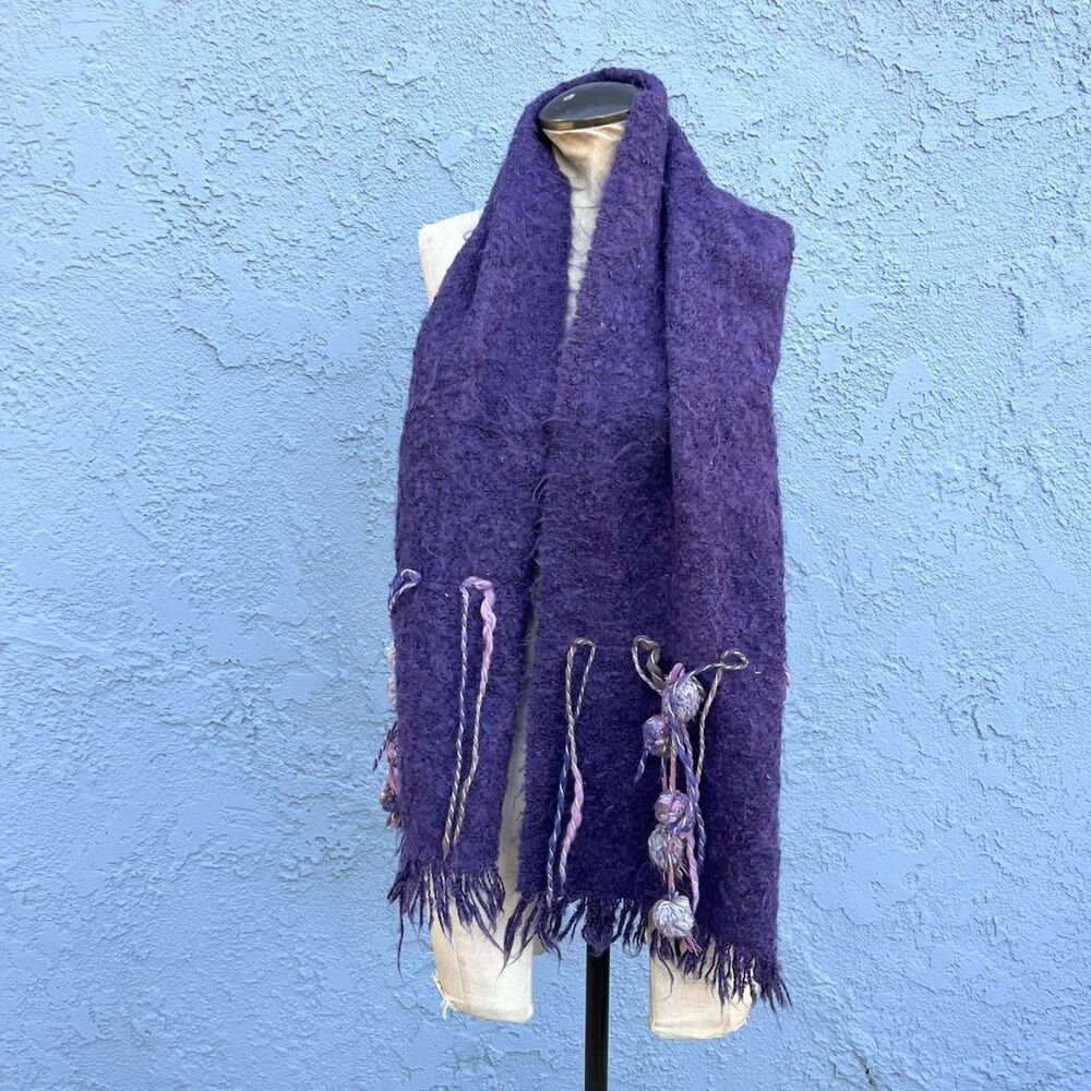 Purple Scarf Mohair Blend fairycore
